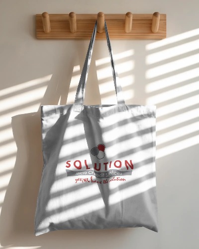Solution Micro Credit branded bag